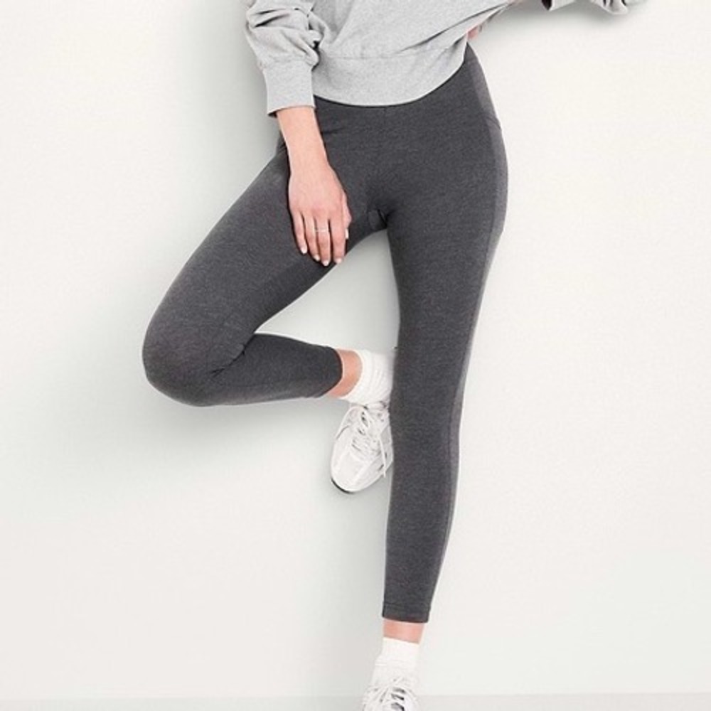 Old Navy Active Powersoft High Rise Leggings Gray Heather Womens Medium NEW‎